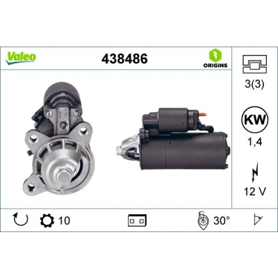 Billede af VALEO 438486 Starter 12 2,4 10 FORD: Focus Mk1 Stationcar