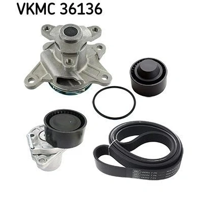 Billede af SKF VKMC 36136 Vandpumpe + kileremssæt
