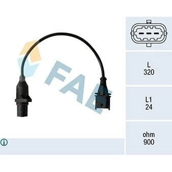 Billede af FAE 79484 Impulsensor 3 Induktiv med kabel