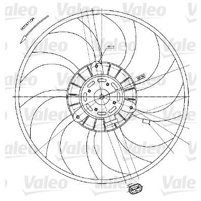 Billede af VALEO 698424 Køleventilator 383 12 430