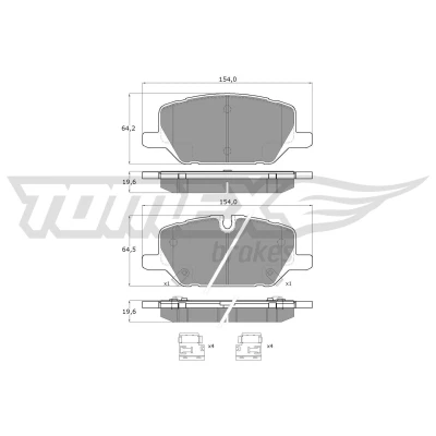Billede af Bremseklodser TOMEX Brakes TX 60 49