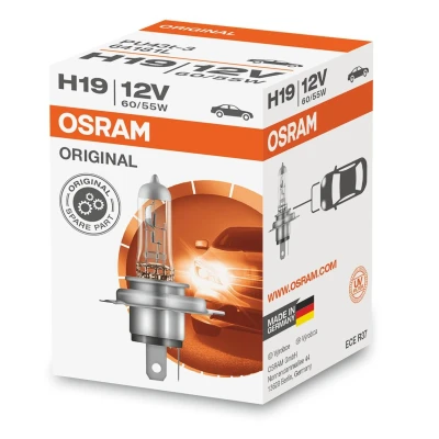Billede af OSRAM 64181L Pære, fjernlys H19 12V 60/55w 3200K Halogen