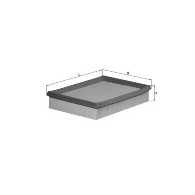 Billede af MAHLE ORIGINAL LX 643 Luftfilter 42,3 170 205,0, 212,0 Filterindsats PEUGEOT: 206 Hatchback, SW, Van, CITROËN: Xsara Picasso, Hatchback