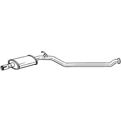 Billede af BOSAL 284 619 Midterste Lyddæmper PEUGEOT: 206 Hatchback