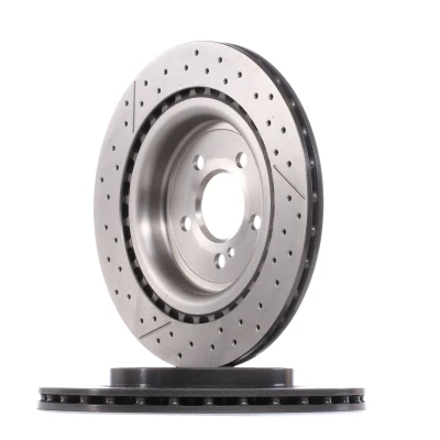 Billede af BREMBO COATED DISC LINE 09.B788.11 Bremseskiver 330 22 5 indvendigt ventileret, slidset/perforeret coatet højkarboniseret med skruer