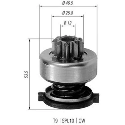 Billede af Spidshjul, starter MAGNETI MARELLI 940113020226