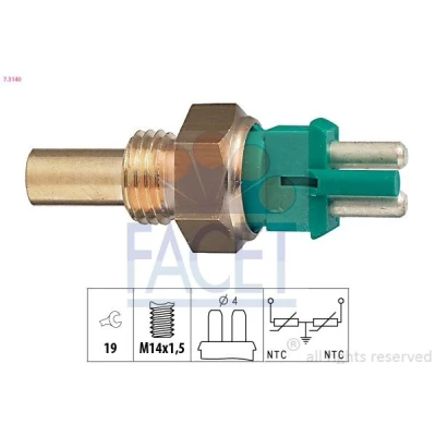 Billede af FACET 7.3140 Sensor, kølevæsketemp. Made in Italy OE Equivalent