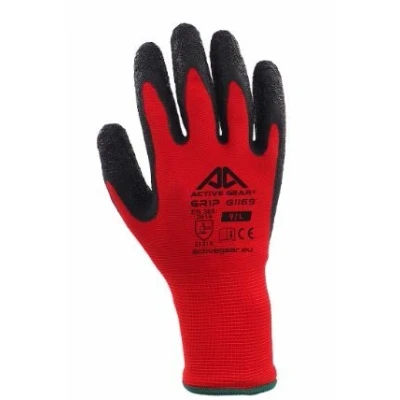 Billede af PROFITOOL 0XREK0207/L Beskyttelseshandsker sort, Rød Latex, Polyester L