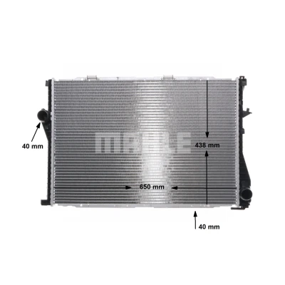 Billede af MAHLE ORIGINAL CR 295 000S Radiator til køretøjer med/uden klimaanlæg 650 438 34 med lynkobling Loddet køleripper BMW: 5 Sedan, Touring, 7