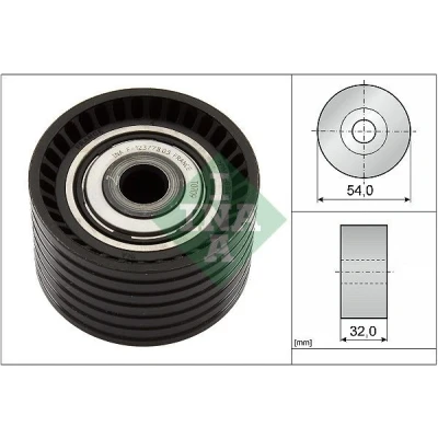 Billede af INA 532 0774 10 Medløberhjul, tandrem RENAULT: LAGUNA 2, MEGANE 2 Stufenheck, Kombi