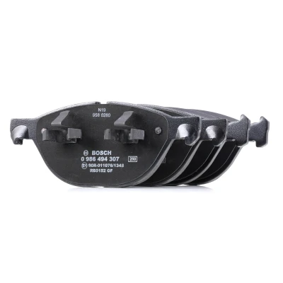 Billede af BOSCH 0 986 494 307 Bremseklodser Low Metallic Inkl. slidadvarselskontakt med stempelklips, anti knirke plade BMW: X5, X6