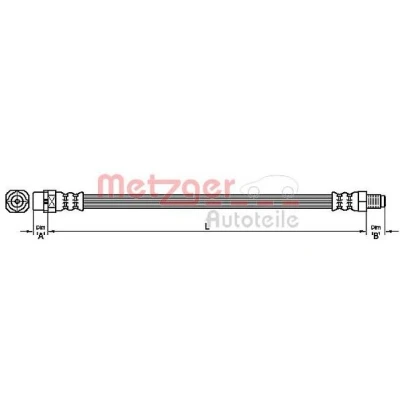 Billede af METZGER 4111094 Bremseslange 420 MINI: Hatchback
