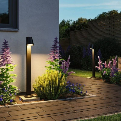 Billede af Paulmann Caissa sensor vejlampe antracit 3000K