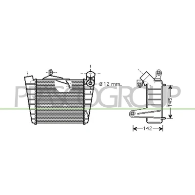 Billede af PRASCO SK320N001 Intercooler SEAT: Ibiza 3, SKODA: Fabia 2