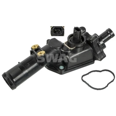 Billede af SWAG 33 10 1852 Termostat 83 med pakning hus RENAULT: Kadjar, Clio 4