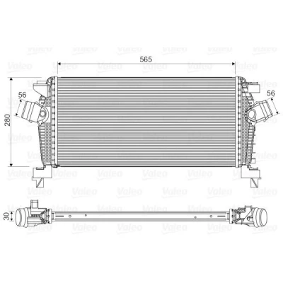 Billede af VALEO 818565 Intercooler uden EGR ventil OPEL: Astra J Hatchback