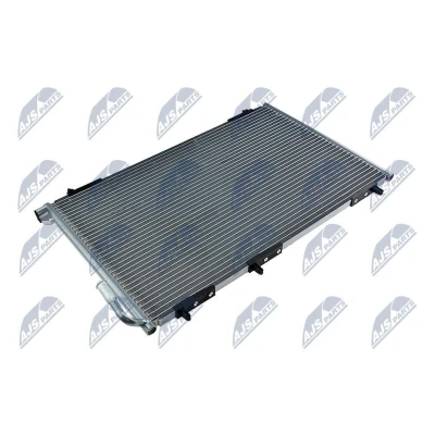 Billede af NTY CCS PE 005 Kondensator uden tørrer Aluminium 590 PEUGEOT: 206+ Hatchback, 206 Hatchback