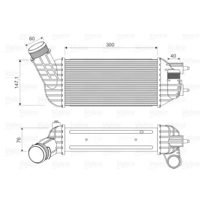 Billede af VALEO 818652 Intercooler uden EGR ventil PEUGEOT: 308 I Hatchback