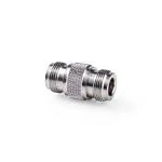 Billede af Satellit &amp; Antenne adapter N Hun Nikkelplateret 75 Ohm Lige Metal Sølv 10 stk. Plastikpose