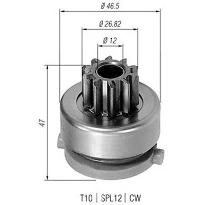 Billede af MAGNETI MARELLI 940113020423 Spidshjul, starter