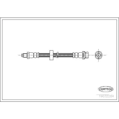 Billede af CORTECO 19032284 Bremseslange bagaksel 310 FORD: MONDEO 3 Kombi,