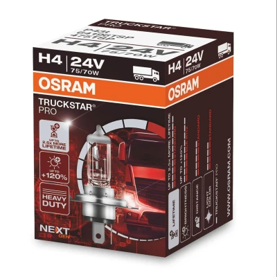Billede af OSRAM 64196TSP Pære, fjernlys H4 24V 75/70w 3200K Halogen MAN: L 2000
