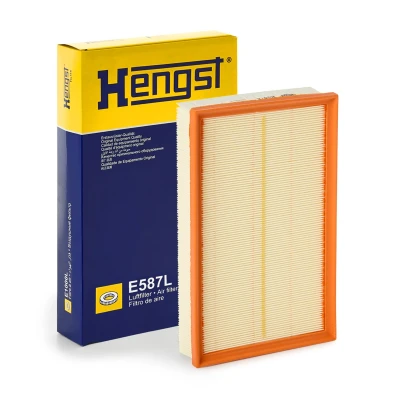 Billede af HENGST FILTER E587L Luftfilter 57 190 312 Filterindsats VOLKSWAGEN: Transporter 5, 6, Multivan 5 (7HM