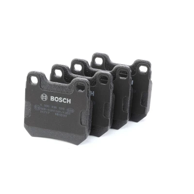 Billede af BOSCH 0 986 490 500 Bremseklodser Low Metallic med anti knirke plade, monteringsvejledning SAAB: 9 3 Hatchback, Cabriolet, 900 II Hatchback