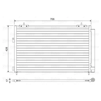 Billede af VALEO 814046 Kondensator uden tørrer Aluminium 428 TOYOTA: RAV4 IV SUV
