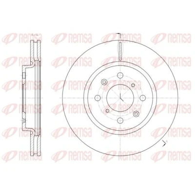 Billede af REMSA 61481.10 Bremseskiver foraksel 255,8, 255,8 22 4 ventileret SUZUKI: SWIFT