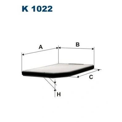 Billede af FILTRON K 1022 Kabinefilter Partikelfilter 242, 190 180 19