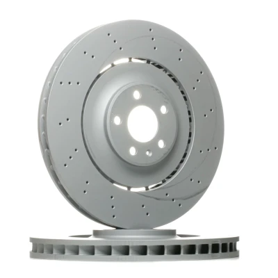 Billede af ZIMMERMANN 100.3380.70 Bremseskiver 400 38 6/5 5 112 ventileret, hullet, todelt bremseskive coatet legeret AUDI: A7 Sportback, A6 C7 Avant