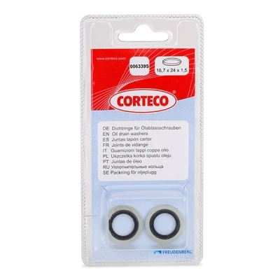 Billede af CORTECO 006339S Bundproppakning Gummi PEUGEOT: 207 Hatchback, 405 I Sedan, 206+ RENAULT: CLIO 4, MEGANE 3 Grandtour, 2