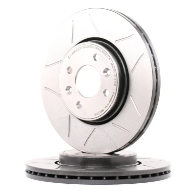 Billede af BREMBO MAX LINE 09.8137.76 Bremseskiver 280 24 4 opslidset, indvendigt ventileret coatet højkarboniseret med skruer RENAULT: CLIO 3, Captur, TWINGO 2