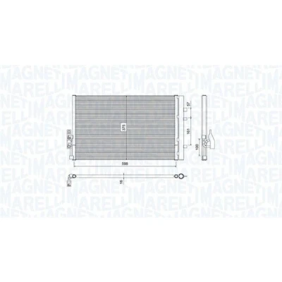 Billede af MAGNETI MARELLI 350203788000 Kondensator med tørrer 600x379,4x16 379,4 600 16 BMW: X3