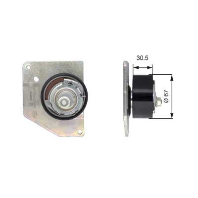 Billede af GATES T43207 Strammehjul, tandrem Tru Power