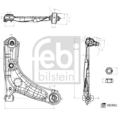 Billede af Bærearm, hjulophæng FEBI BILSTEIN 185902