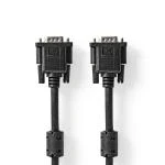 Billede af VGA kabel Han Nikkelplateret Maksimal opløsning: 1280x768 10.0 m Runde ABS Sort Label