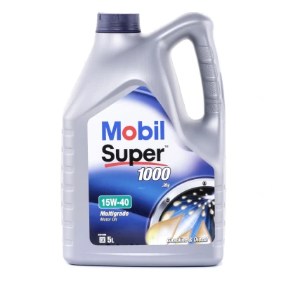 Billede af Mobil Super 1000 X1 15W 40 5l Motorolie 150867 VOLKSWAGEN: Golf 4, Passat B6 Variant, Touran I, TOYOTA: Aygo, Yaris III Hatchback, II Hatchback