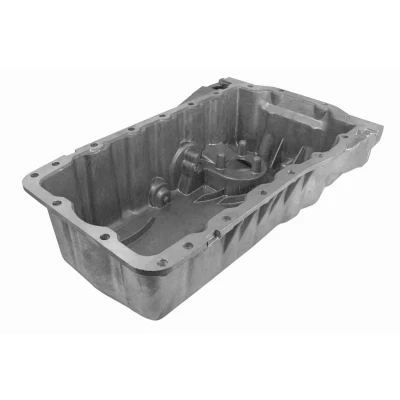 Billede af VAICO V10 0425 Bundkar uden pakning, med olieaftapningsskrue hul til olie niveau sensor Aluminium Original Quality VOLKSWAGEN: Golf 4