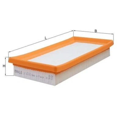 Billede af MAHLE ORIGINAL LX 4248 Luftfilter 37,3 124 255,0 Filterindsats MITSUBISHI: Mirage / Space Star Hatchback