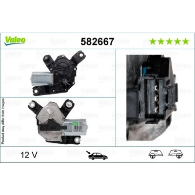 Billede af VALEO 582667 Viskermotor 12 bag til venstre /højrestyring OPEL: Astra K Sports Tourer, Insignia A Tourer
