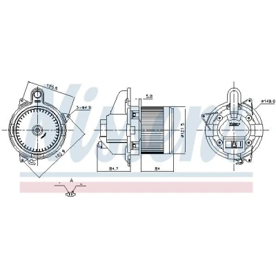 Billede af NISSENS 87796 Kabineblæser uden indbygget regulator