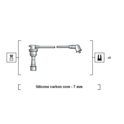 Billede af MAGNETI MARELLI 941318111088 Tændkabelsæt MITSUBISHI: PAJERO 2 Canvas Top