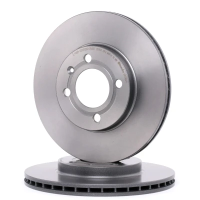 Billede af BREMBO COATED DISC LINE 09.5166.11 Bremseskiver 256 20 4 indvendigt ventileret coatet med skruer VOLKSWAGEN: Lupo / 3L, GOLF 2, 3