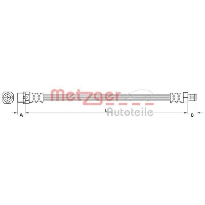 Billede af METZGER 4110996 Bremseslange 528 MINI: Hatchback