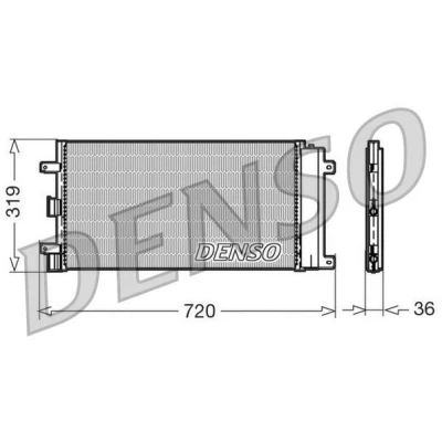 Billede af DENSO DCN09042 Kondensator med tørrer 720x319x36 R 134a 720