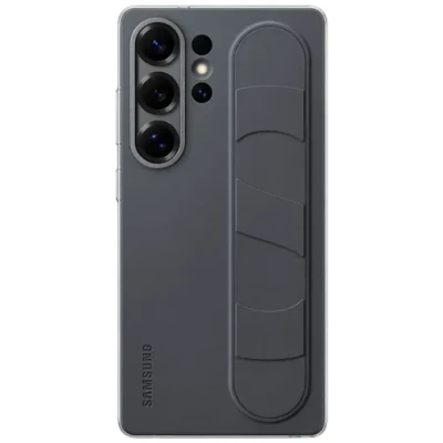 Billede af Samsung Standing Grip Silikone Back Cover Sort Galaxy S25 Ultra