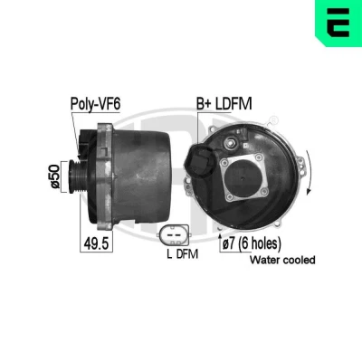 Billede af ERA 209048A Generator 14V 150A MERCEDES BENZ: C klasse Sedan, E Sedan