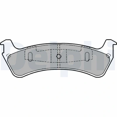 Billede af DELPHI LP1635 Bremseklodser med akustisk advarsel for slid anti knirke plade uden tilbehør JEEP: Grand Cherokee I, FORD USA: Explorer Mk2